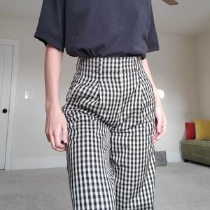 Everlane Way High Pants in Check